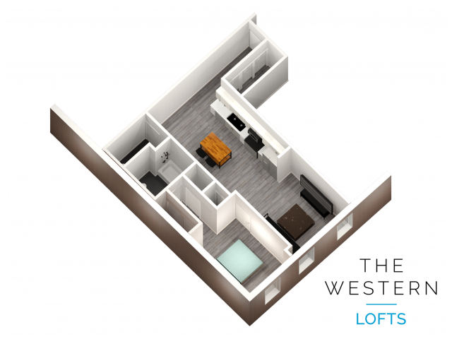 1 Bedroom 1.5 Bathroom - The Western