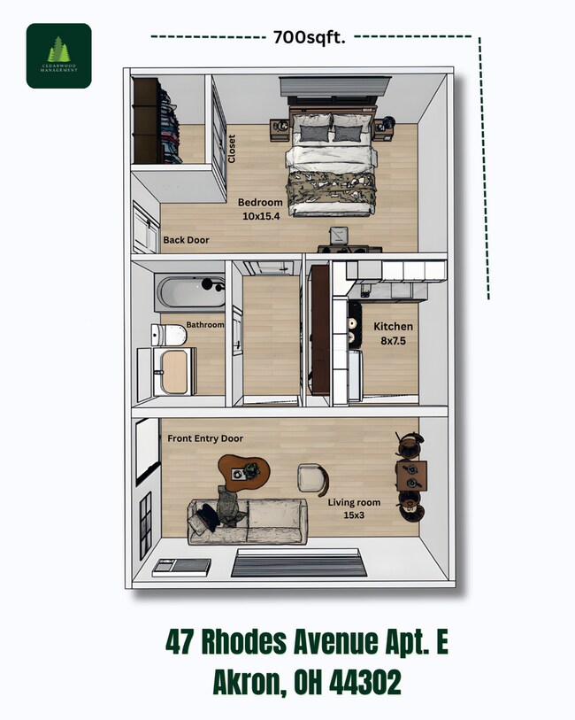 Building Photo - Simple and comfortable 1 Bedroom 1 Bathroom at Rhodes Avenue!