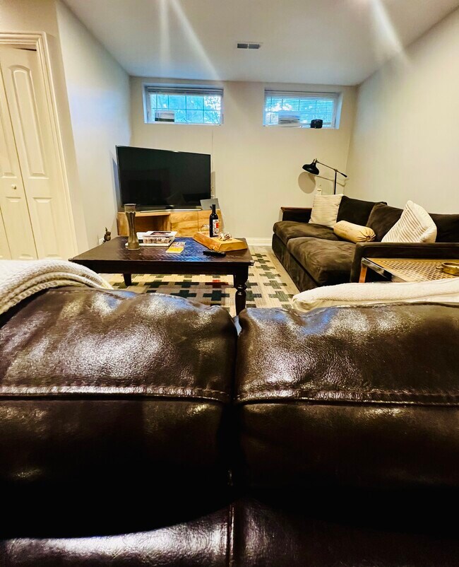 Plush sofa from Crate & Barrel - 1525 N Maplewood Ave