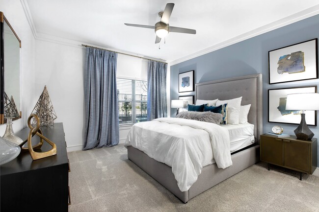 Bedroom with Large Window - The Adley Craig Ranch Apartments