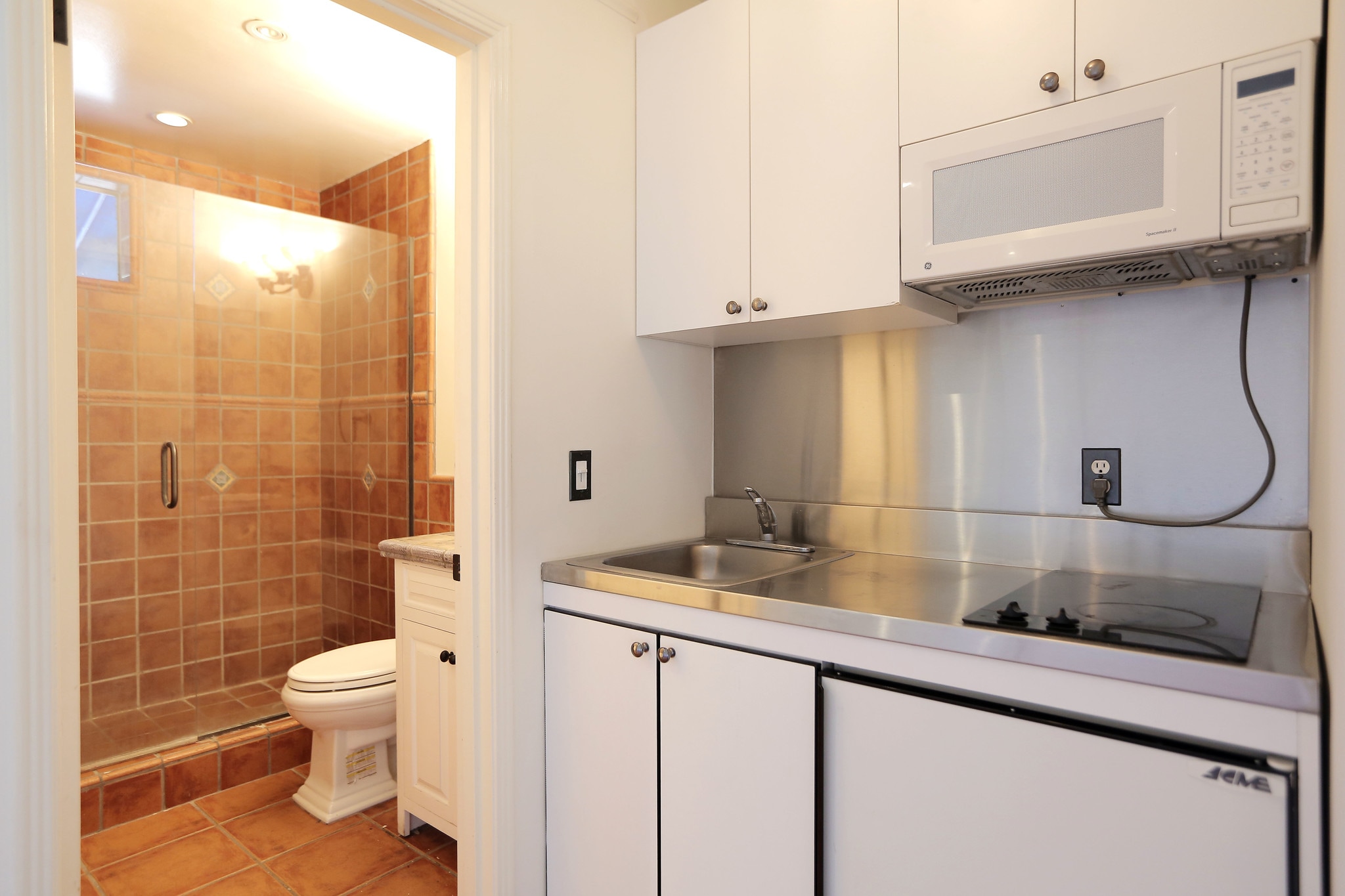 Kitchen and Bathroom - 344 S La Peer Dr