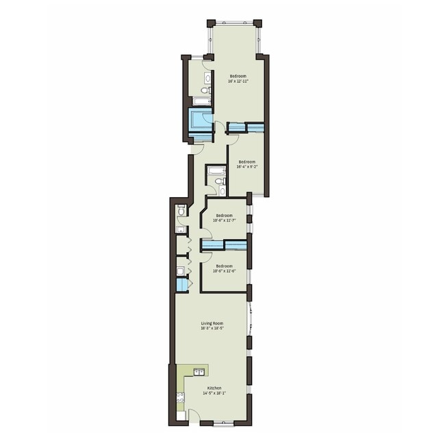 Floorplan - 5111 S. Kimbark Avenue