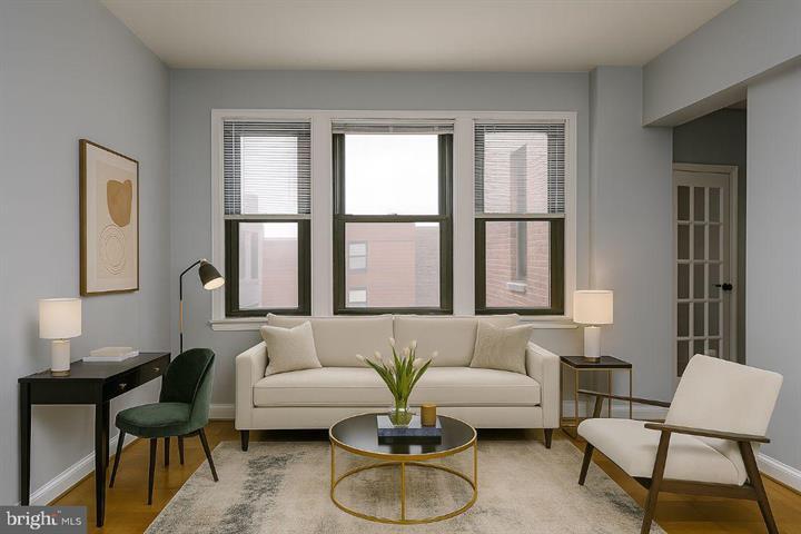 Virtually Staged Living Area - 1010 25th St NW