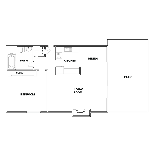 Floorplan - Kenilworth Apartments