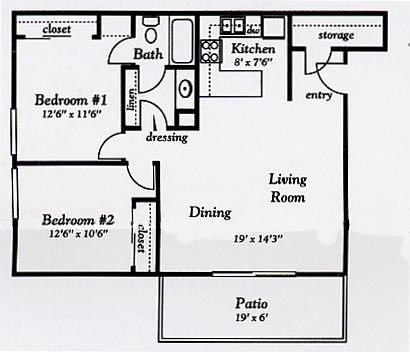 2BR/1BA - The Continental (03/26)