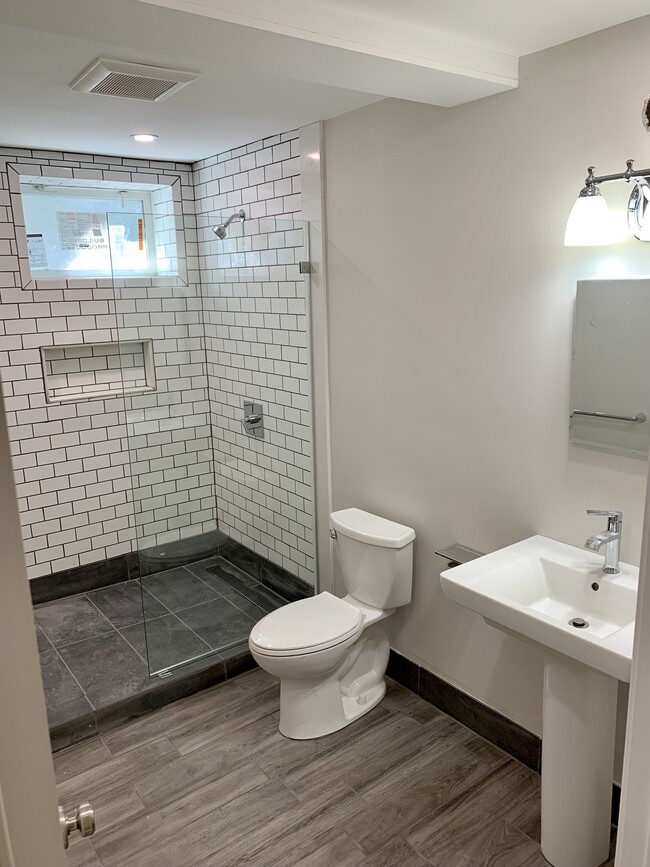 Brand new lower level bathroom - 16 Appleton Place