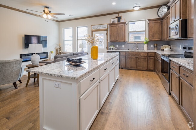 2BR, 1BA - Living room and Kitchen - Belmont Cove North