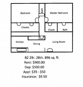 Floorplan - Brentwood Apartments