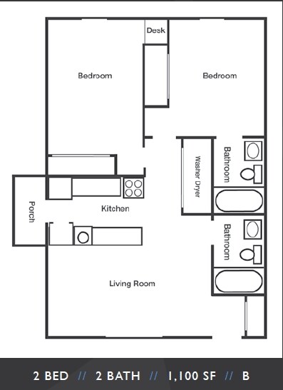 Floorplan - Stadium View III Apartments