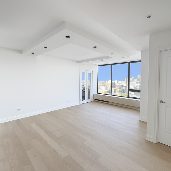 Living room rendering - 2800 N Lake Shore Dr