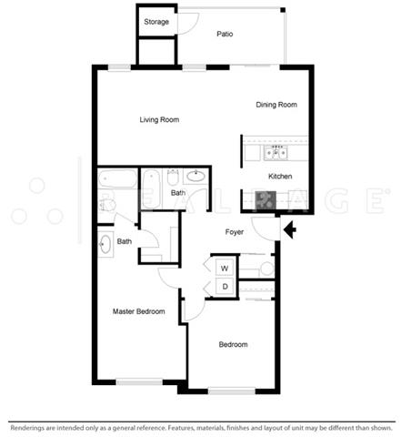 Floorplan - North Creek Heights Apartments