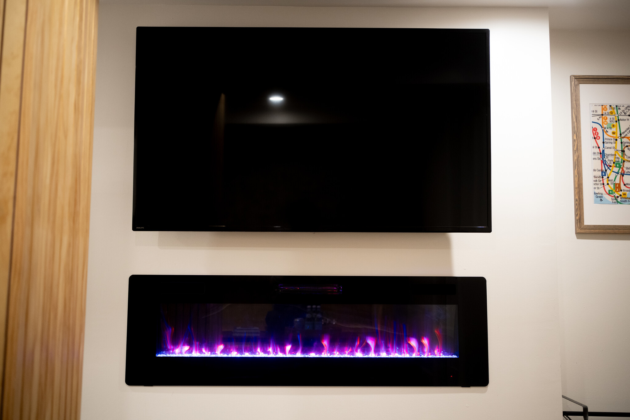 TV & Fireplace - 402 Bergen Ave