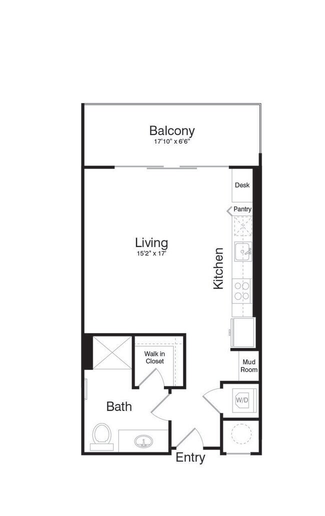 Floorplan - The Katy at Victory Park