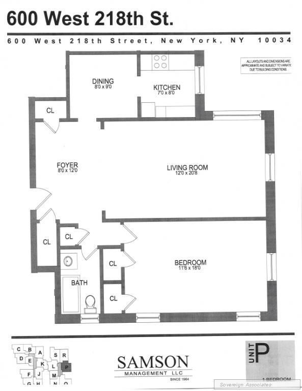 Floorplan - 600 West 218th Street