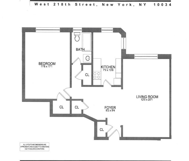 Floorplan - 600 West 218th Street