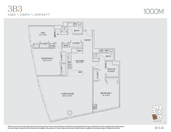 Floorplan - 1000M