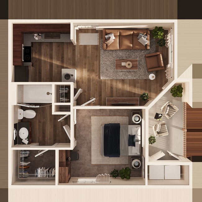 Floorplan - Dakota Ranch Student Apartments