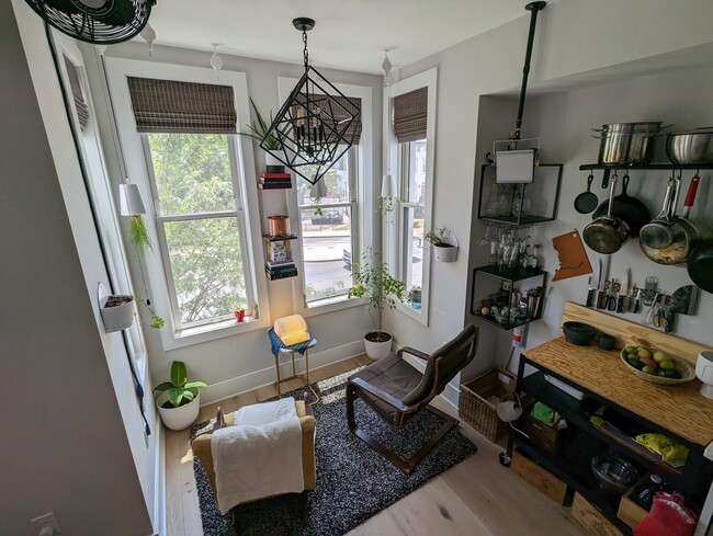 Well light reading nook: South facing windows - 459 Florida Ave NW