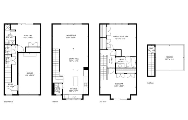 Floor Plans - 1013 Linden Ave