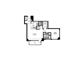 1BR/1.5BA - The Pinnacle at City Park South