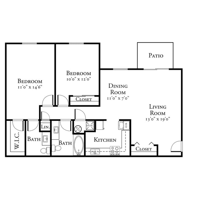 Floorplan - Stonehedge Apartments