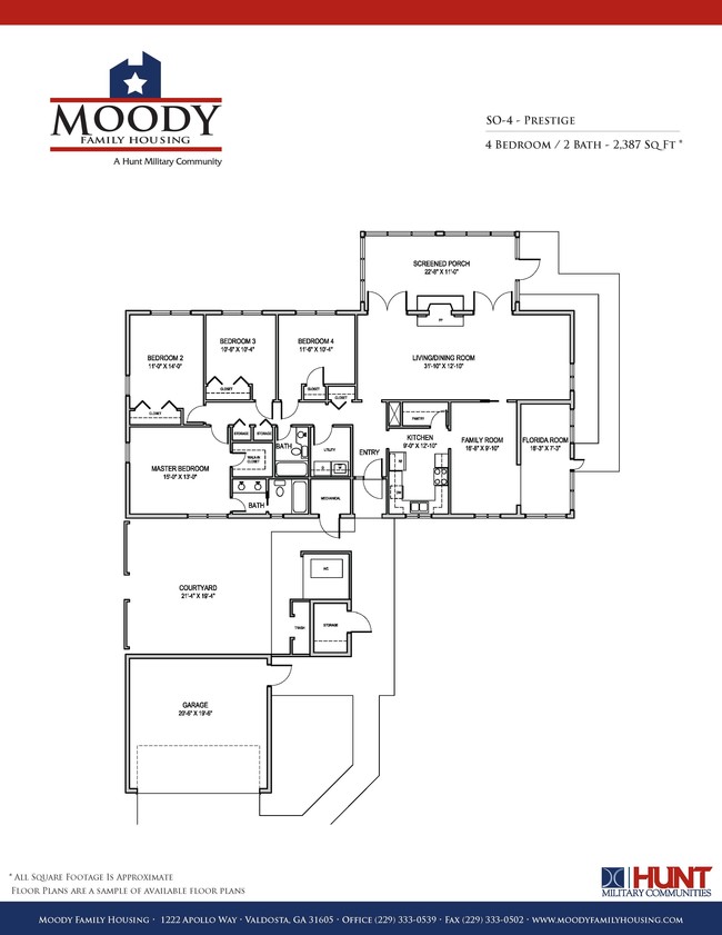 Floorplan - Moody Family Housing