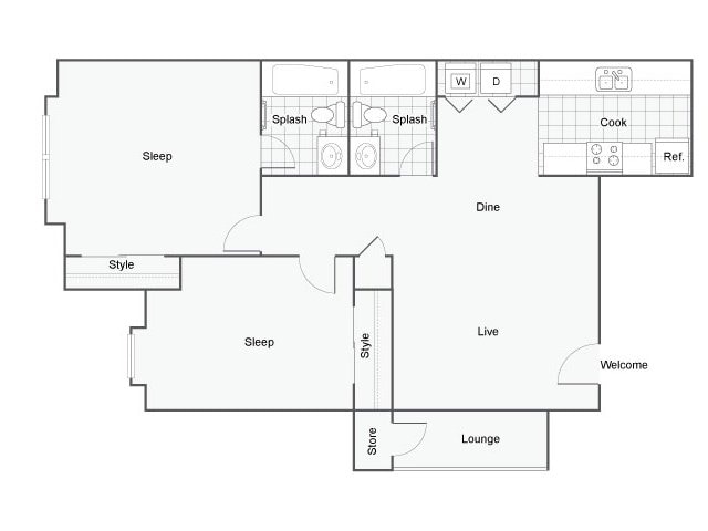The Eufaula - The Bryant Apartment Homes