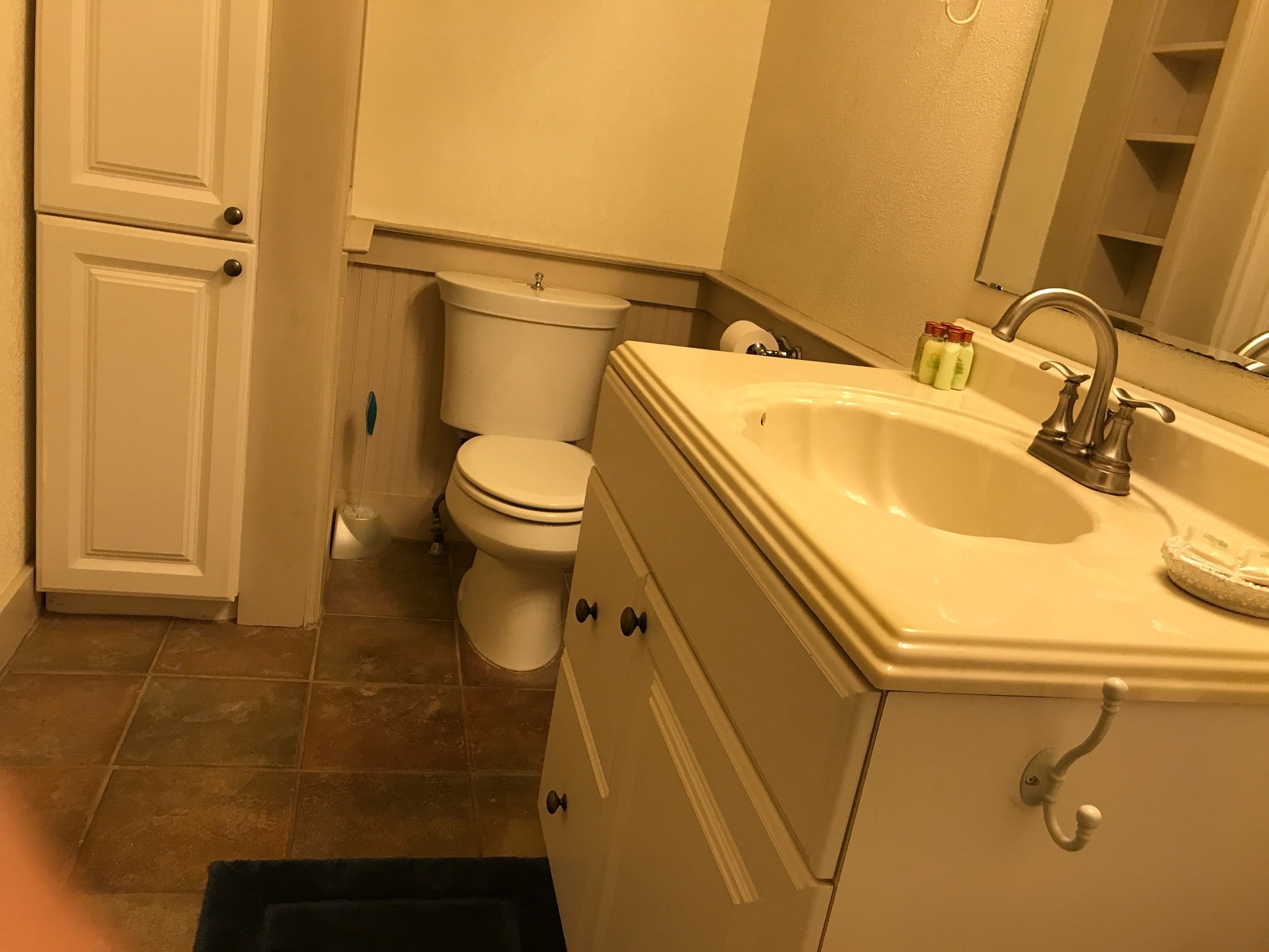 Cabinets and rear of bathroom - 541 E Jones Ln