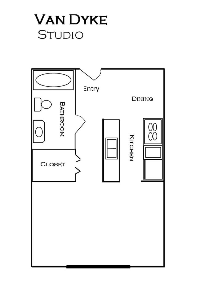 Floorplan - Van Dyke Apartments