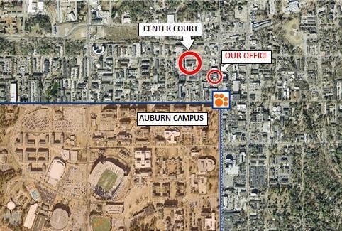 Aerial Photo - Center Court Apartments