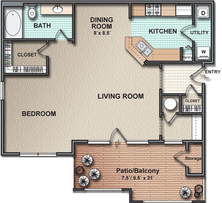 The Glenview Loft - Stone Creek at Brookhaven Apartment Homes