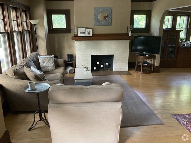 NOTE: Artificial Fireplace in Living Room, Hardwood floors being refinished 6/1/25 - 5203 W Wells St