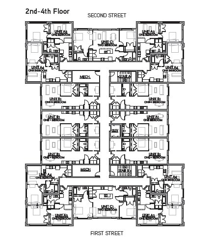 2nd-4th Floor Plan - The Courthouse