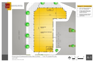 1st Floor Plan - Cornerstone