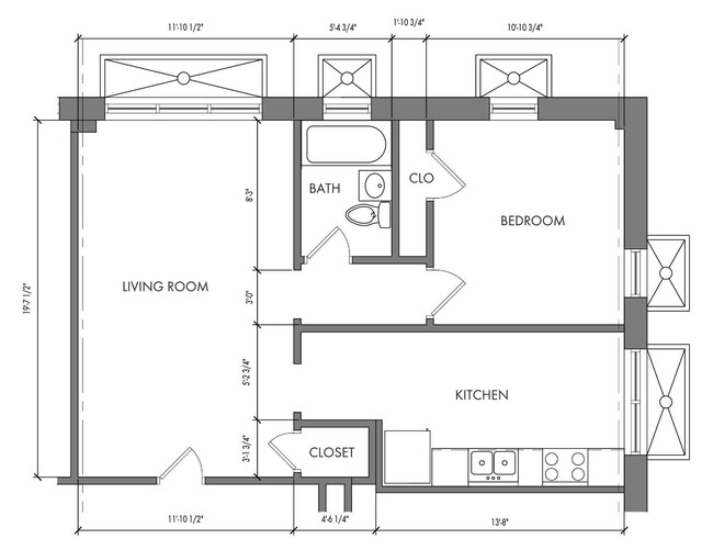 Floorplan - The Meridian Apartments