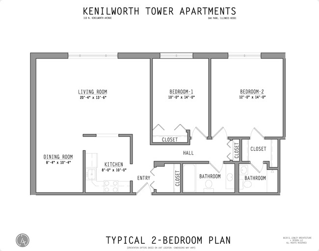 2BR/2BA - Kenilworth Towers