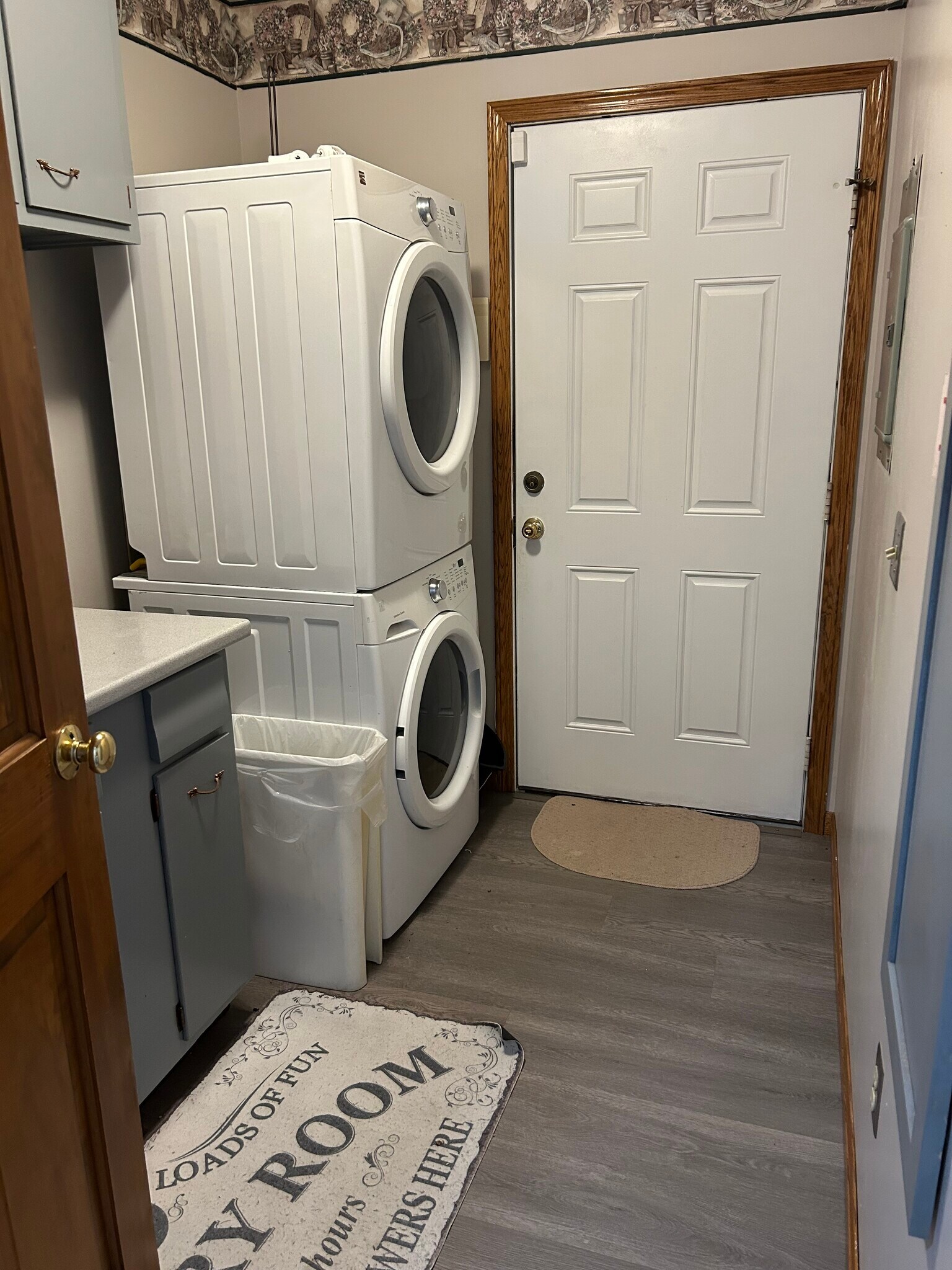 Laundry room with stackable washer and dryer - 3424 Martindale Rd NE