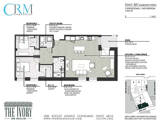 Floorplan - The Ivory on Euclid