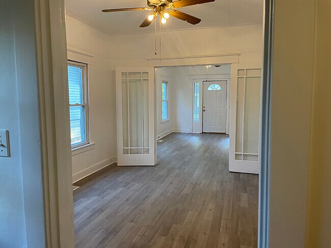 View from kitchen looking at living room and dining room - 1107 Central Ave