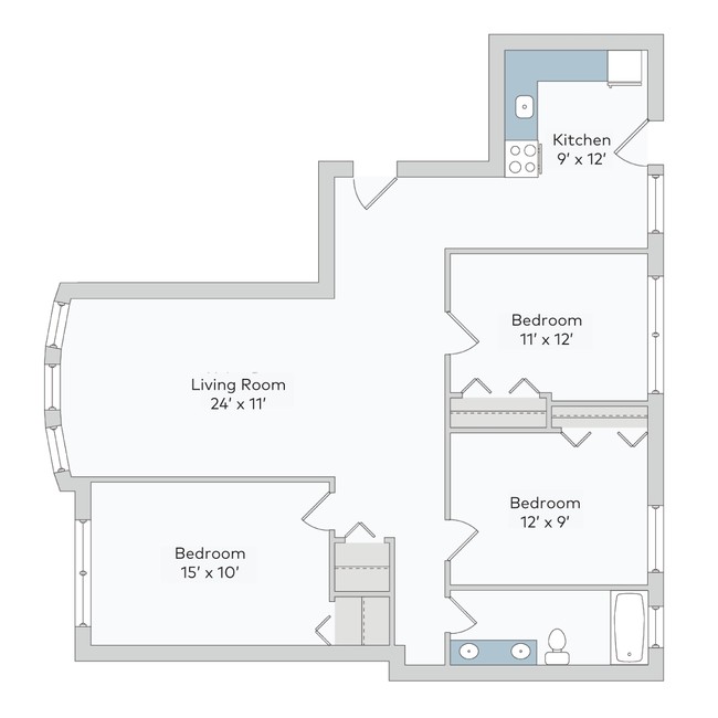 Floorplan - 5222-38 S. Drexel Avenue