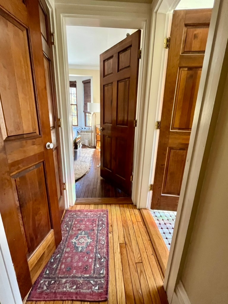 Upstairs hall, linen closet to left - 87 Park St