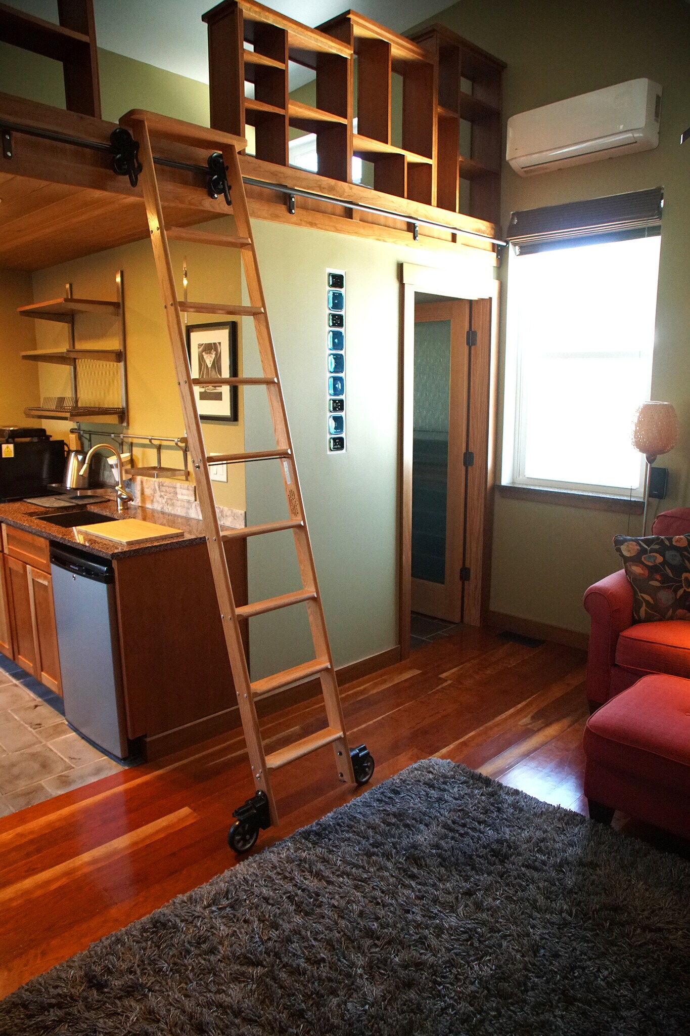 Local cherry hardwood floors (loft also), ductless mini split heating and air conditioning - 69 S Shannon Ave