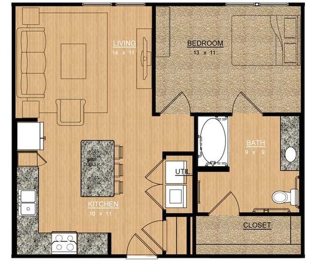 Floorplan - Magnolia at Bishop Arts