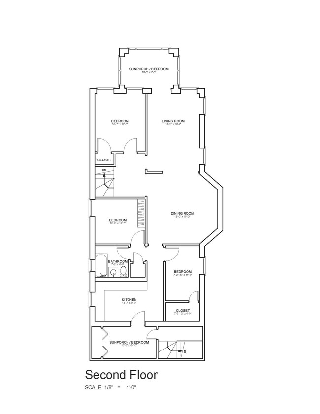 Floor plan - 1256 W Arthur Ave