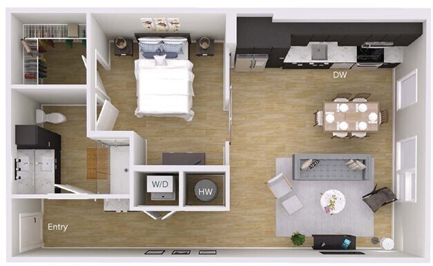 Floorplan - Foster on the Park Apartments