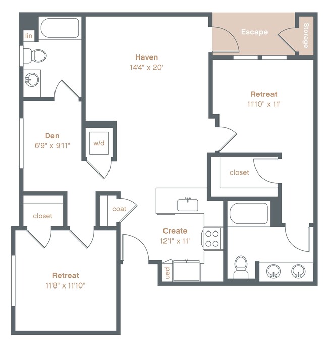 Floorplan - Alexan Downtown Danville