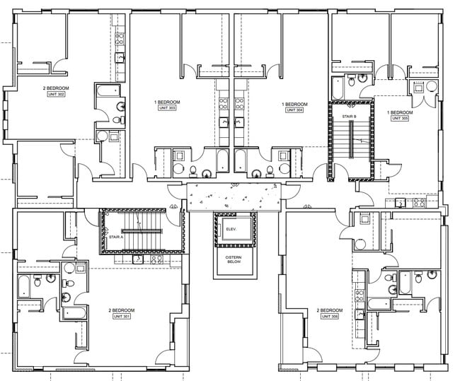3rd Floor Plan - Woodlawn Apartments