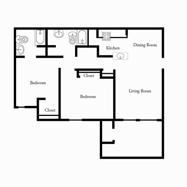 Floorplan - The Lakeshore Apartment Homes