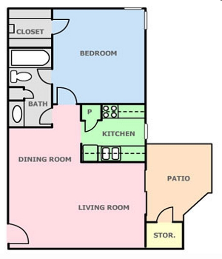 1BR/1BA - Kings Crossing Apartments