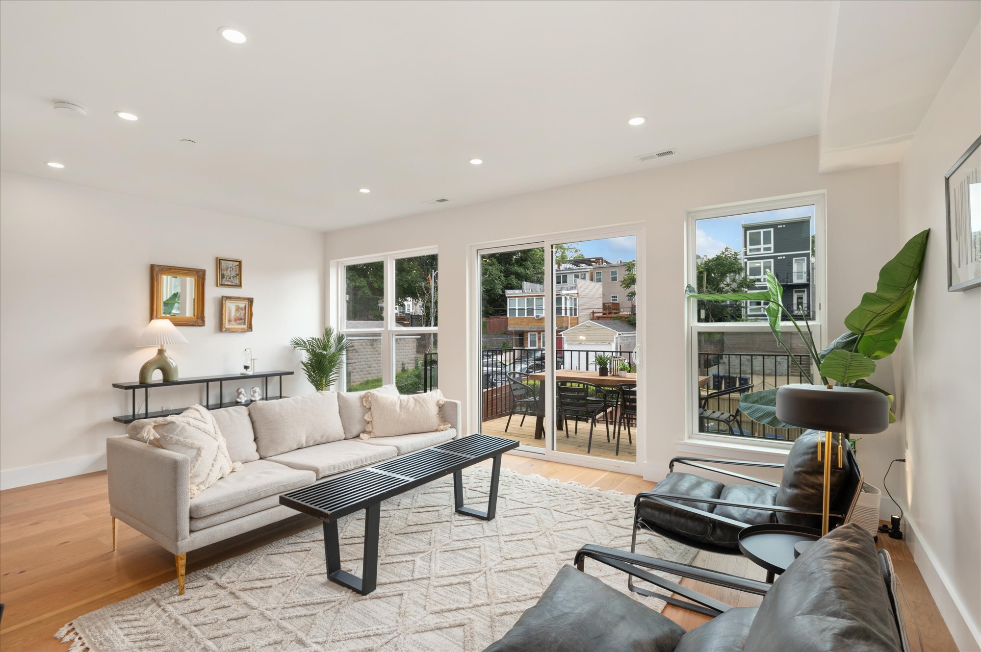 Living room opens up to deck - 318 Webster St NW